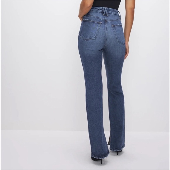 NWT Good American Good Boy Straight Denim Jean High Rise Size 4/27 - Picture 3 of 9